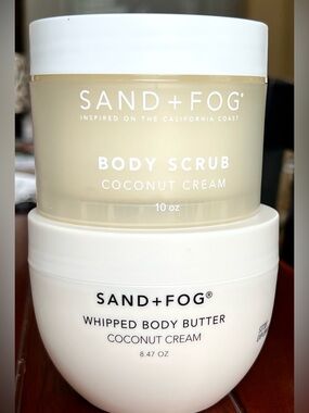 SAND+FOG Coconut Cream Body Scrub & Body Butter Duo